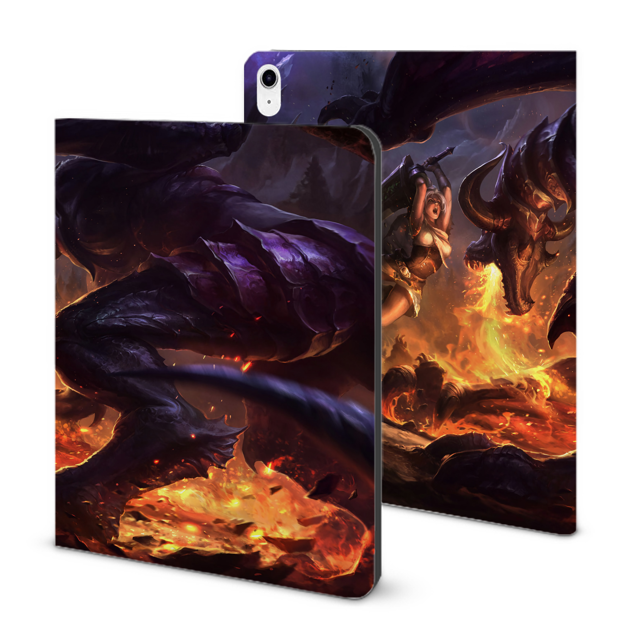 （画像用） リーグ・オブ・レジェンド League of Legends LOL IPad ケース ブック型 PUレザー TPU 耐衝撃 軽量 薄型 ペン収納なし 全面保護 IPad 各モデル対応